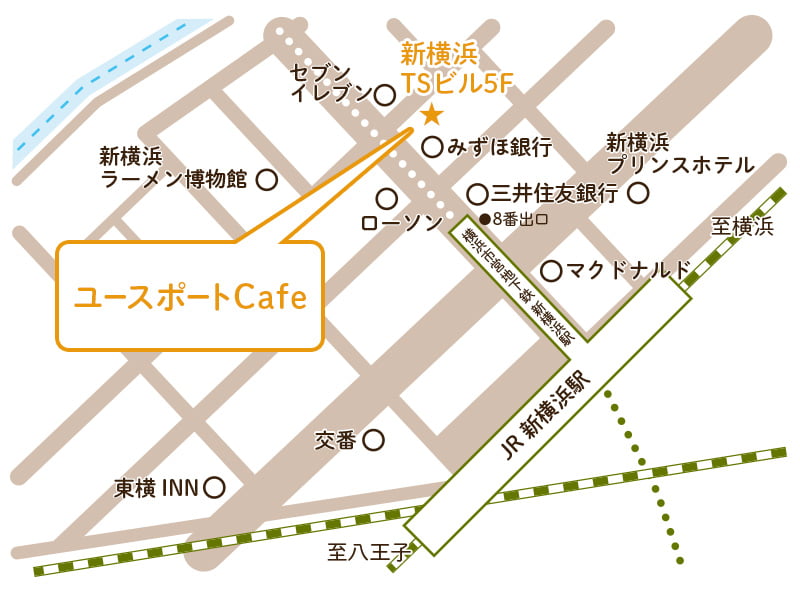 ユースポートCafe 地図